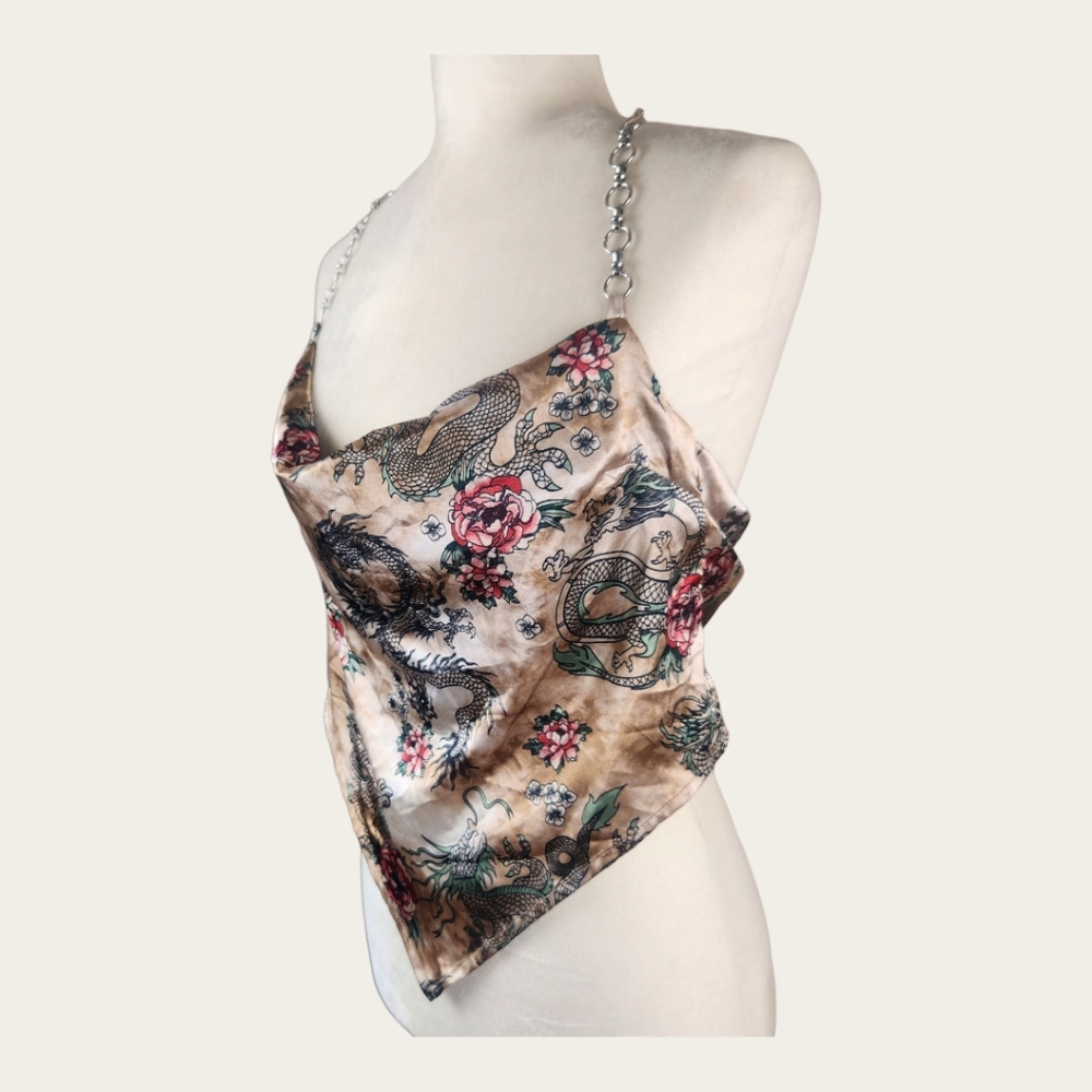 Bandana Dragon Crop Top